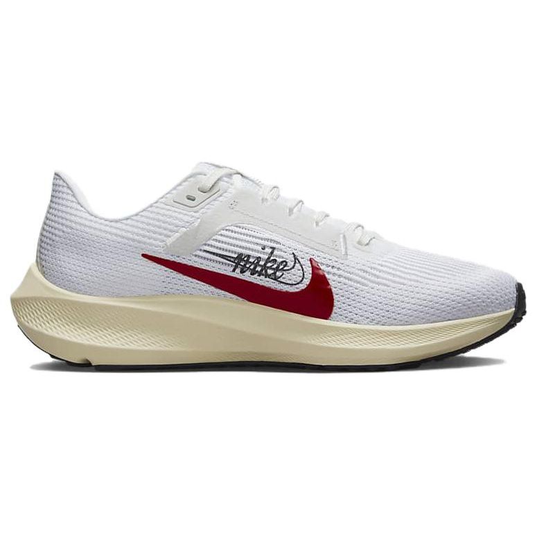 Nike Air Zoom Pegasus 40 Premium Quadruple Swoosh — белые женские кроссовки Team Red Photon-Dust University-Red Multi-Color FB7703-100