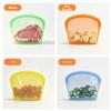 Silicone Reusable Freezer Bag 800ml Fridge Freshness Bag New Food Storage Bag  Travel Use