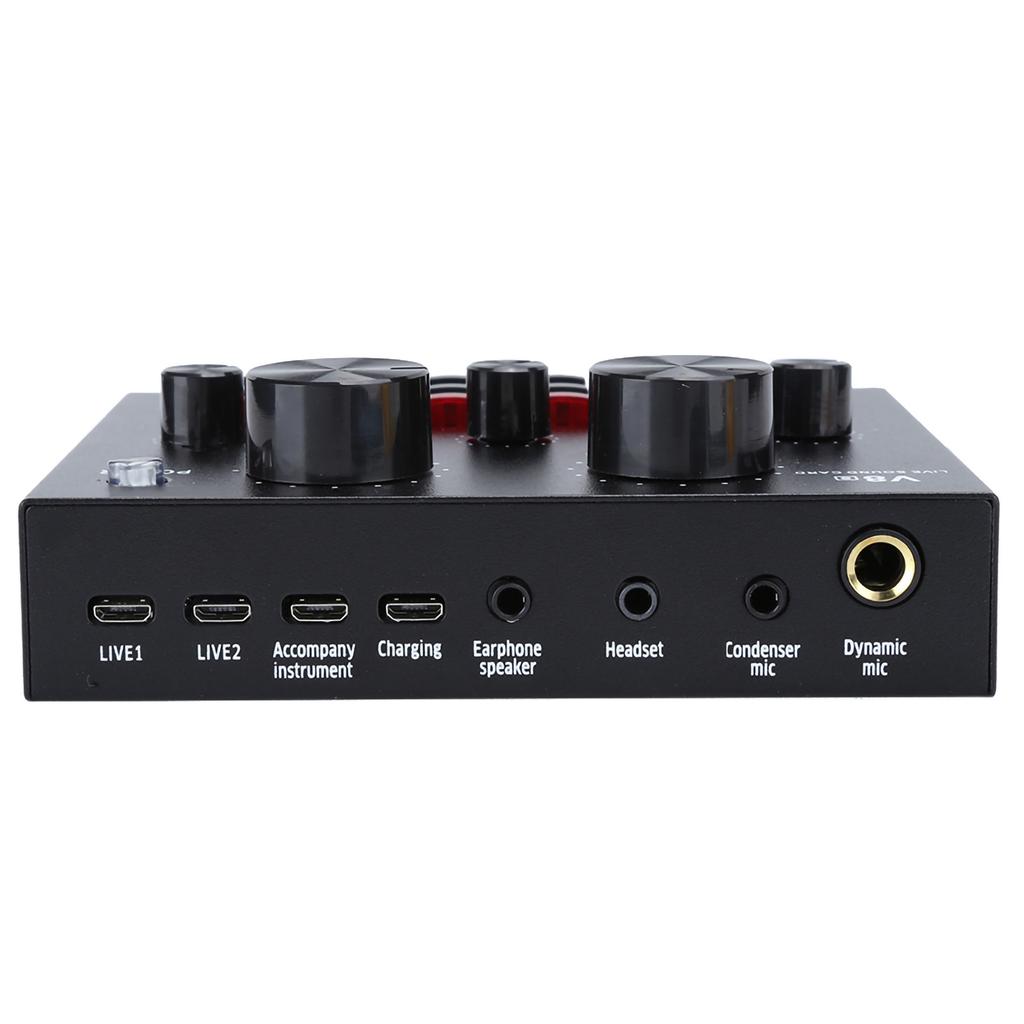 V8 Live Broadcast Sound Card Мобильный телефон USB Host Многофункциональный компьютер Караоке