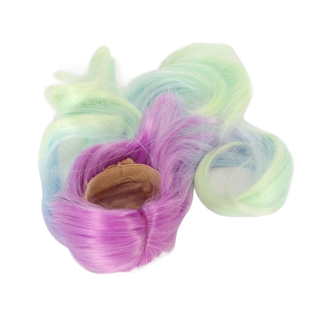 1 6 Шарнирная кукла парик имитация кожи головы мягкий высокотемпературный шелк кукла замена волос парик для головы 15,5-17 см