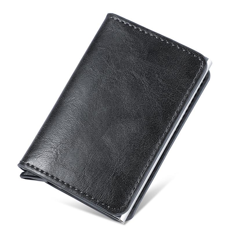 Всплывающий держатель для карт из углеродного волокна с блокировкой RFID