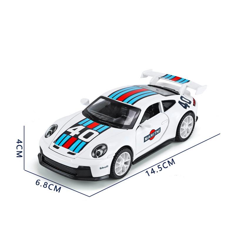 1:32 911 GT3 RS Сплав Спортивный Автомобиль Модель Литье под Давлением Металл Гоночный Автомобиль Транспортные Средства Модель Высокая Симуляция Звук Свет Детская Игрушка Подарок Мальчик
