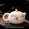 Handmade Ceramic Gongfu Teapot - Pink Lotus Jinglan Style