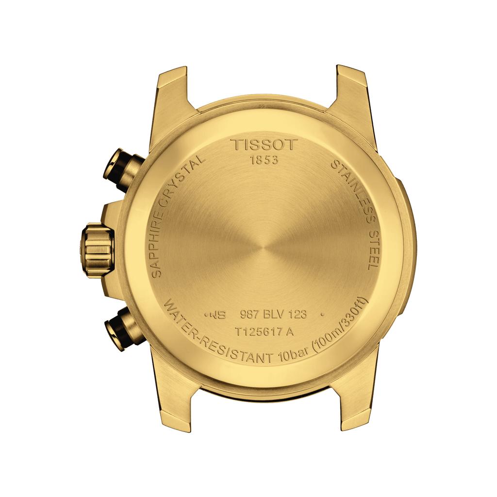 Tissot Мужские модные часы из нержавеющей стали с черным циферблатом T125.617.33.051.01