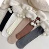 Long Tube Sock Plush Hosiery Autumn&Winter Bow Socks Fashion Design Lamb Wool Stocking  Women