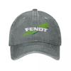Fendt Unisex WomenBaseball Cap Distressed Denim Hats  Vintage Outdoor Workouts Adjustable Snapback