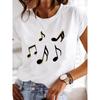 Short Sleeve Casual Ladies Fashion Female Graphic Tee Women Love Heart Watercolor Sweet Print Summer T Clothing T-shirts