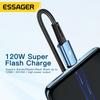 Essager 120 Вт сверхбыстрая зарядка Type-C, 67 Вт, USB-кабель для быстрой зарядки 6A для Xiaomi 12Pro Redmi K50 Note 11Pro Black Shark 5Pro