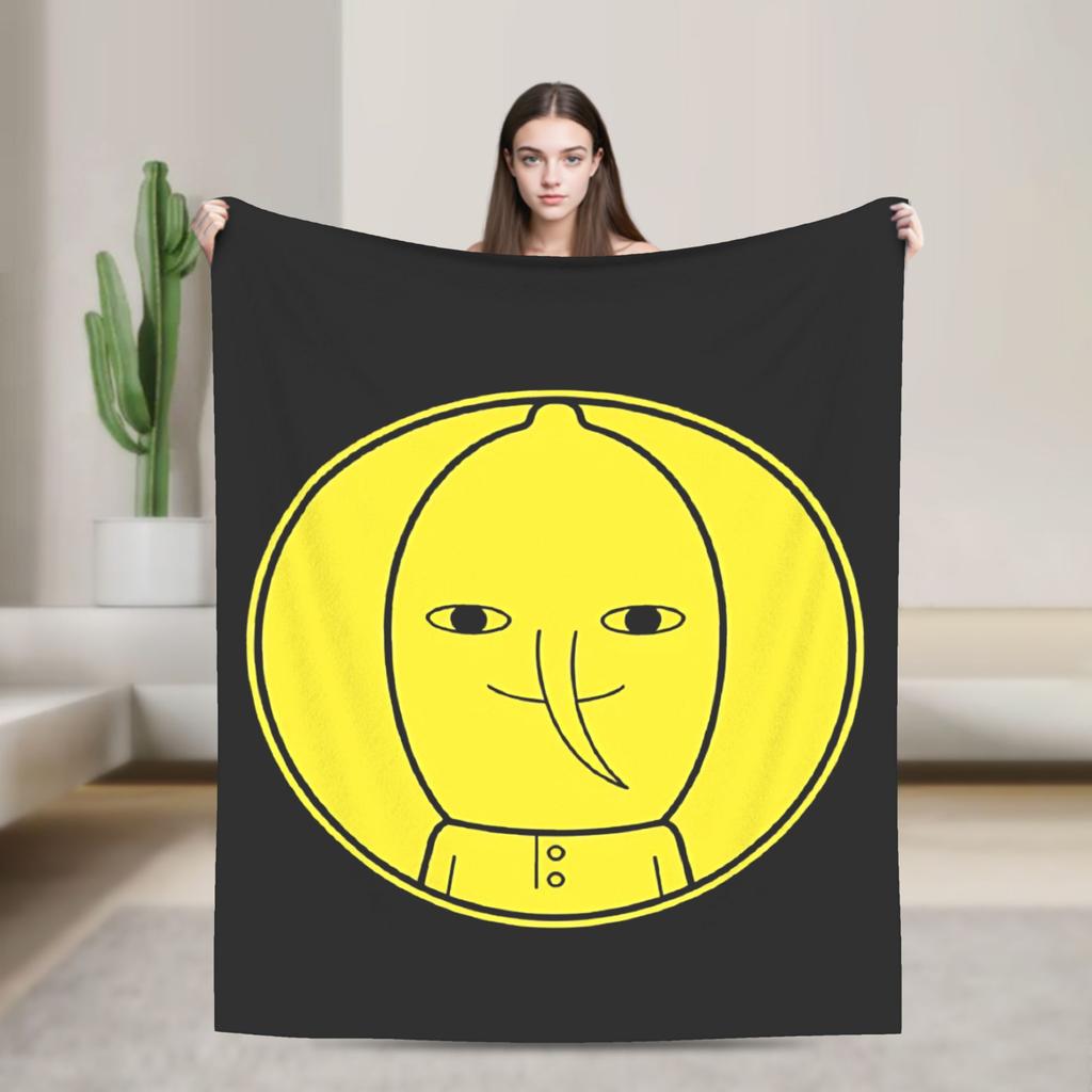 Lemongrab Unacceptable Flannel Blanket Spring Warm Soft Throw Blanket for Kids Adult Home Decor Graphic Bedspread Sofa Bed Cover