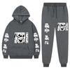 Men's Casual Jogger Sets Fashion Anime My Hero Academia Katsuki Bakugo Printing  Sweatshirt Unisex Long Sleeve Hoodie+Pants 2022