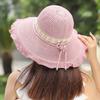 Cotton and Linen Foldable Hat for Women Summer Sun Shading and Sun Protection Hat Women's Large Eave Beach Cooling Hat Basin Hat
