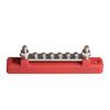 6 Terminal Single-row Bus Bar 150A BusBar Block with Cover, Ground Distribution, Power Distribution Terminal Block with 6 M4 Screws and 2 Studs, for C