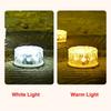 Round Solar Ice Brick Light LED Step Decorative Light Landscape Atmosphere Lamp Deck Lights  Stair