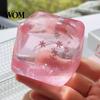 Soft Stress Ball Transparent Lemon Squeeze Toy, Relief Jellyfish Ice Cream Anxiety Toy Clear Cube Sensory for Kids Adults Reduction