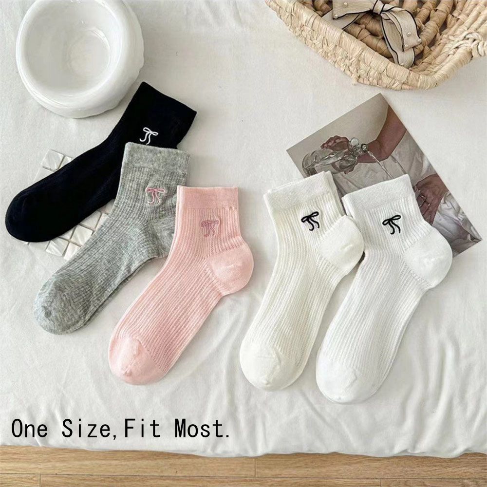 Solid Color Short Socks Breathable Cotton Socks New Sweet Stockings