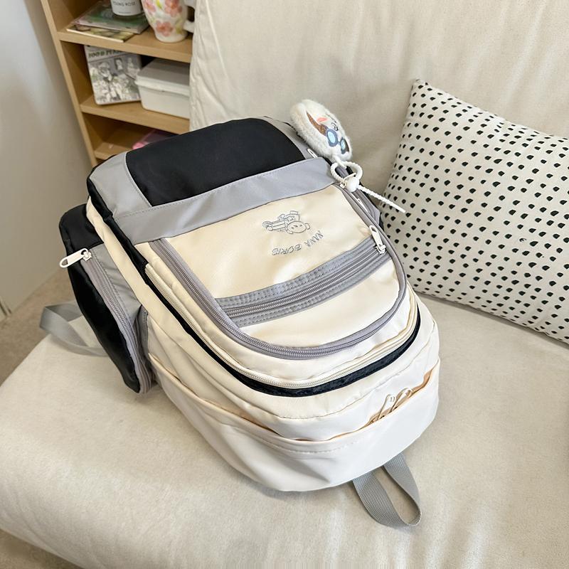 Рюкзак Color Block для женщин в стиле колледжа, школьный рюкзак для учеников младших классов средней школы