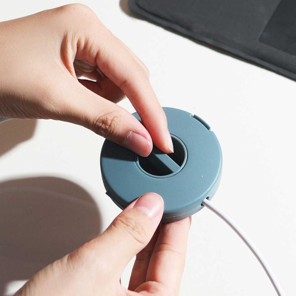 Rotatable Charger Cable Storage Box Data Cable Hub Box