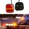 2pcs Trailer LED Tail Indicator Number Plate Light Rear Reverse Brake Stop Lamp