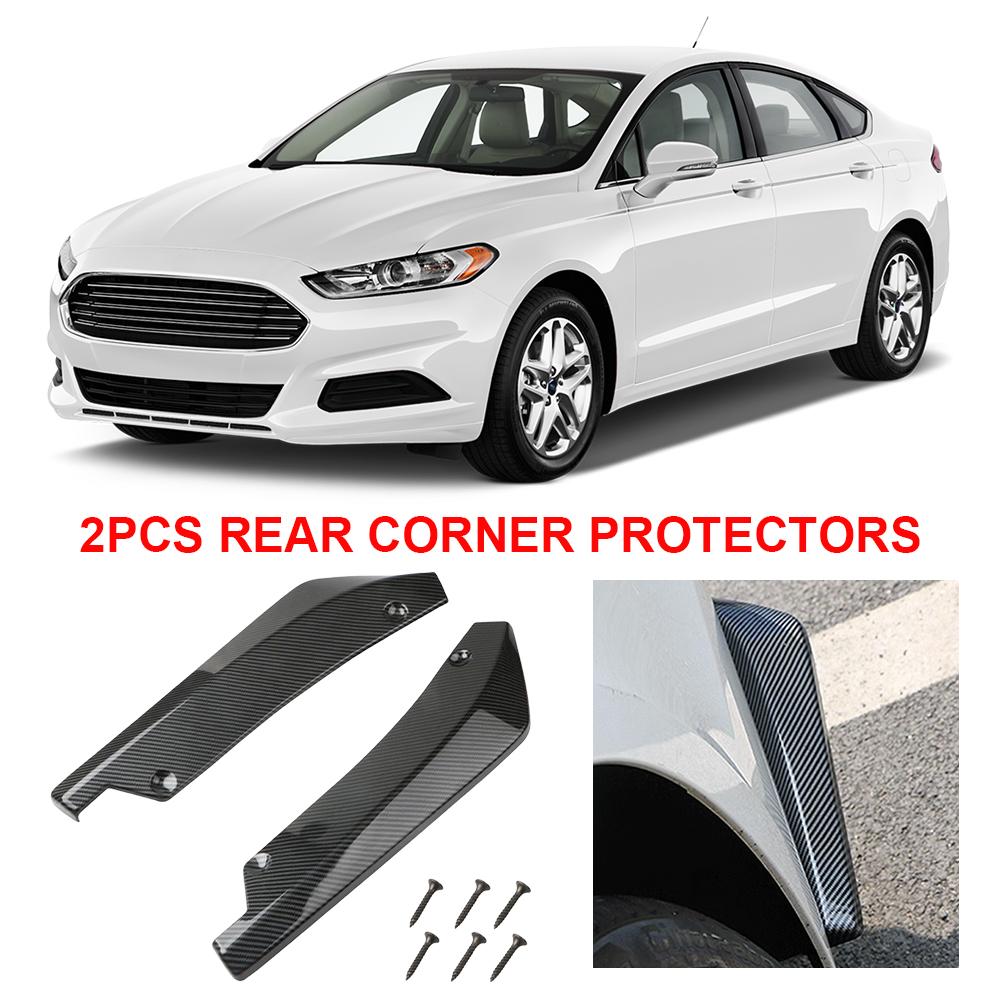 Спойлер для губ из углеродного волокна, защитная полоса для кузова автомобиля, защитная полоса для заднего бампера, защита крыла заднего бампера для седана, внедорожника, пикапа