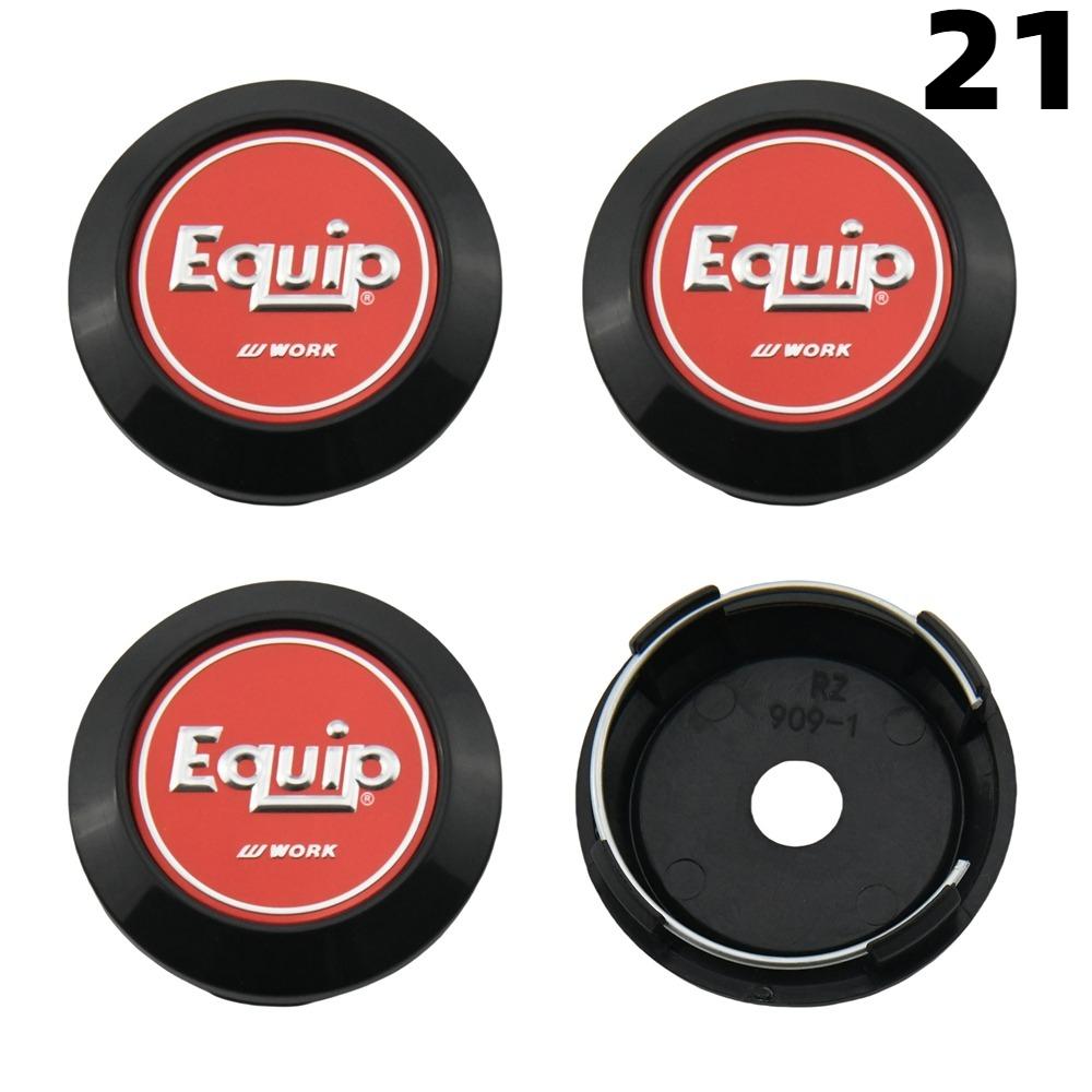 4PCS 64MM OD / 60MM ID Cap For Rims WORK EMOTION EQUIP MEISTER VS Emblem Wheel Center Cap Sport Car Logo Wheel Cover Hub caps