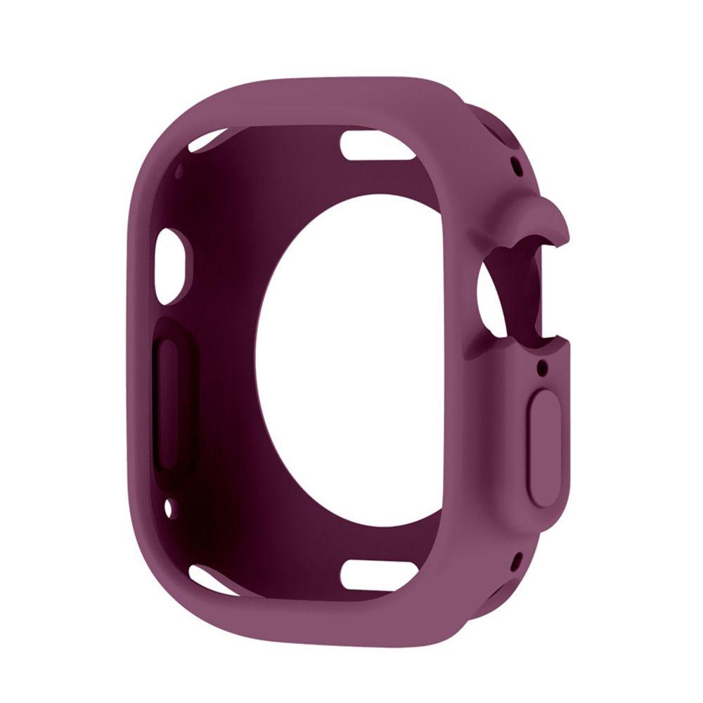 Полый силиконовый чехол, защитная пленка для экрана, защитная рамка для умных часов Apple Watch Ultra 49 мм