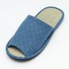 Japanese Cross Mosquito Kasuri Pattern Tatami Size Set of 3 [Lifestyle] Japanese-made Front-Opening Slippers, L, [Kahoku Slippers, Kahoku, Yamagata,