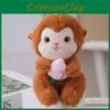 Soft Plush Monkey Keychain Pendant Figure Cotton Backpack Collecting Accessory