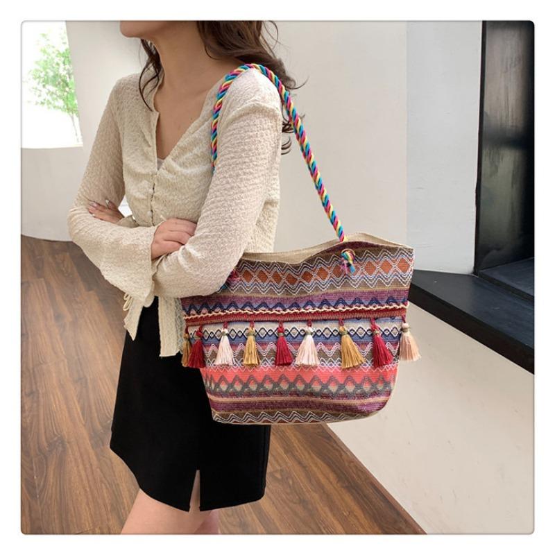 Bag Female Bag Ethnic Style Shoulder Bag Large Capacity Handbag
