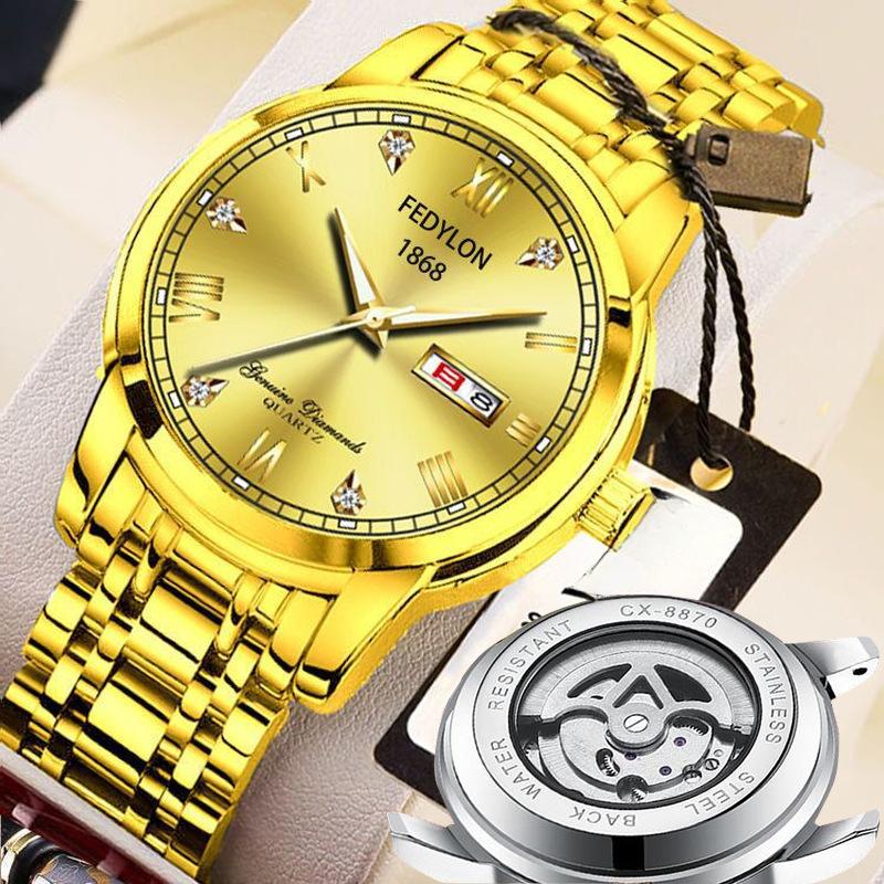 Новые полностью автоматические немеханические часы с турбийоном, светящиеся водонепроницаемые часы для мужчин с циферблатом-чехлом, высококачественные часы