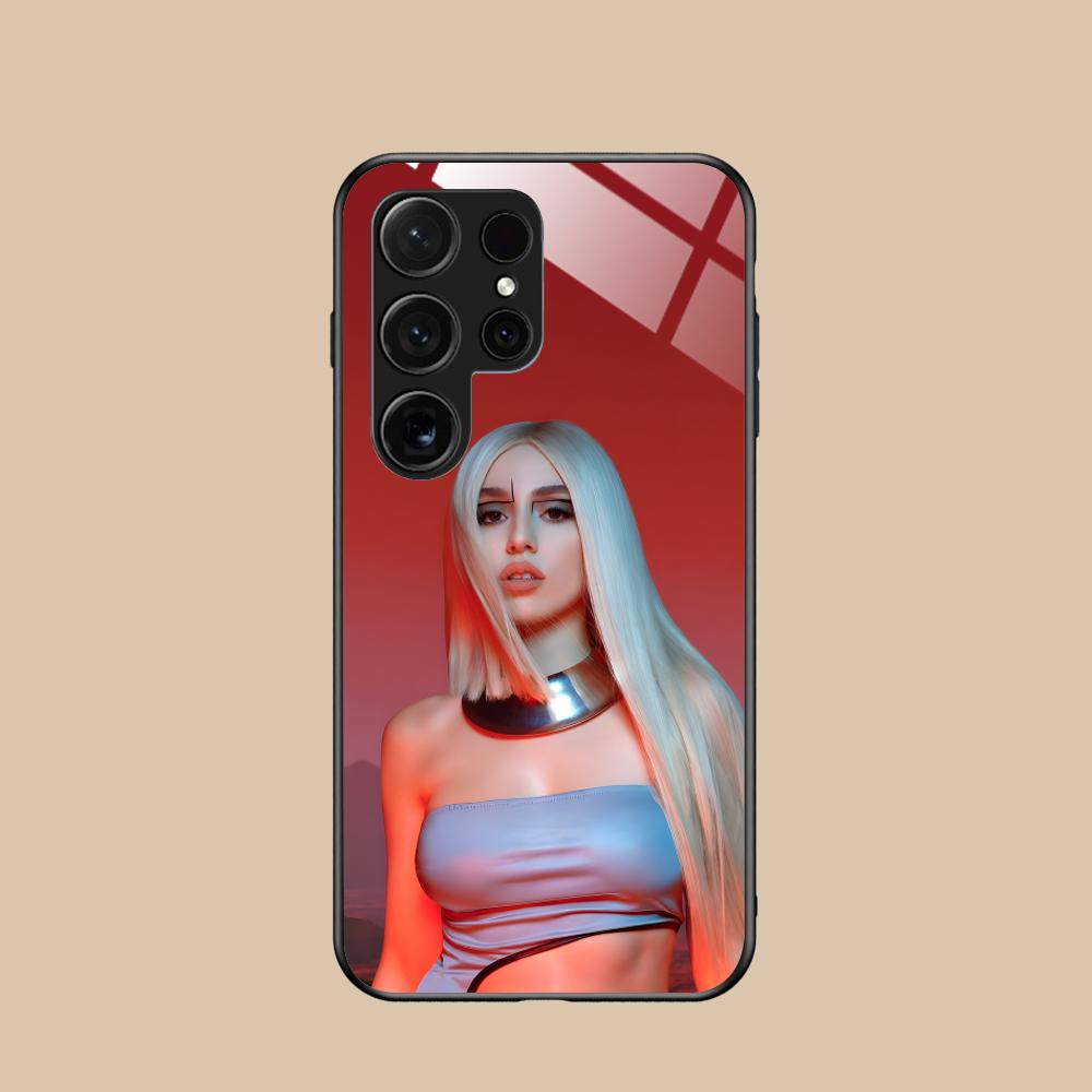 Модный чехол для мобильного телефона Ava Max из стекла для Samsung Galaxy S26 S25 S24 S23 S22 S21 S20 Note20 Plus FE Ultra Цветная крышка