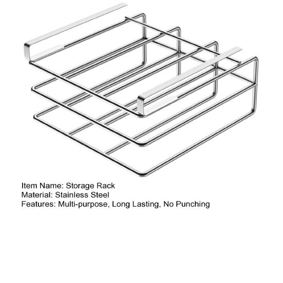 Under-Cabinet Cutting Board Holder Cookware Organizer Strong Load-bearing Easy To Install Pot Lid Holder Storage Shelf