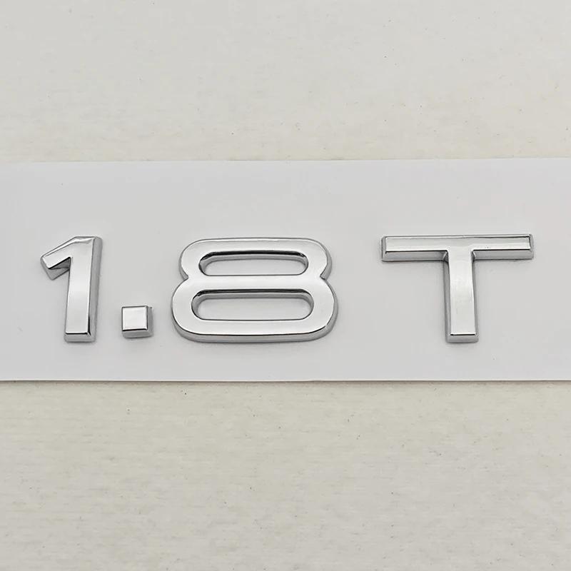 New 3D ABS Car Letters Logo 1.8T 2.0T 3.0T Rear Trunk Badge Emblem For T A3 A4 A5 A6 A7 A8 Q2 Q3 Q5 Q7 Q8 Car Sticker Accessories