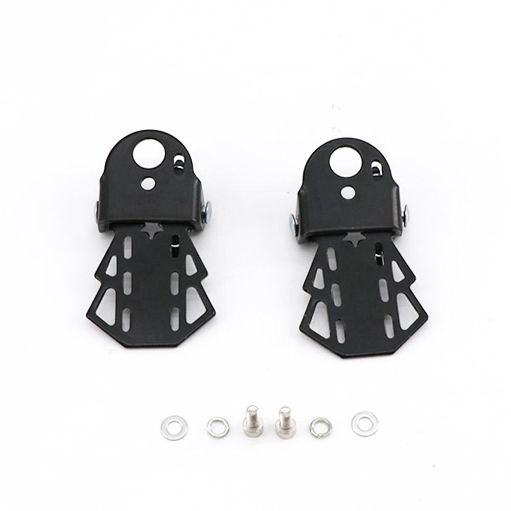 Cycling 1 Pair MTB Bike Folding Black Metal Footrests Bike Pedals Rear Seat Bicycle Foot Pegs
