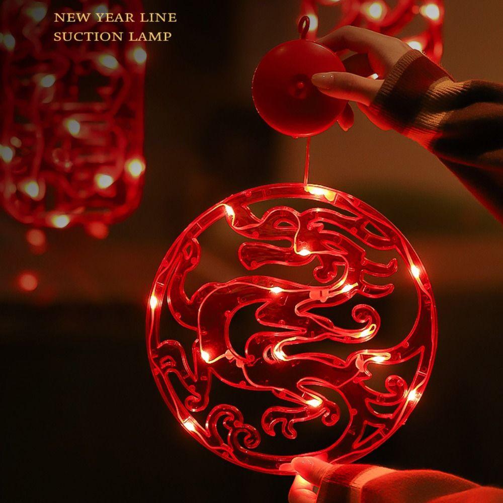 Suction Cup Window Lamp Decoration Dragon Light Pendant Chinese New Year New Year Hanging Light