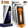 3PCS Privacy Screen Protector Dust Free Installation Protector for iPhone 17 16  15 14 13 12 11 Pro Max X XR XS XS Max Anti-Spy Tempered Glass