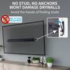 Antimbee No Stud Required Drywall TV Mount for TVs TV Wall Mount Bracket VESA Up To 400x400mm Up To 80 Lbs Universal Fit Compatible with Most Screen