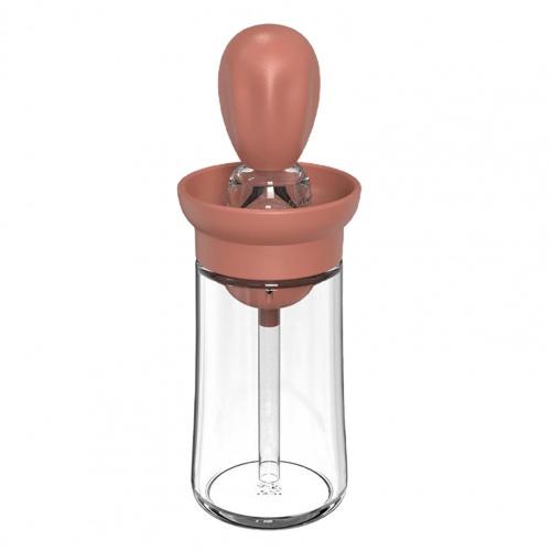 Measurable Seasoning Container Oil Bottle Kitchen Silicone Quantitative Outdoor with Brush Barbecue Spray Bottle Cooking Tools