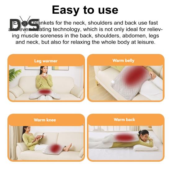 Электроодеяло 9 уровней настройки времени температуры 2-часовое автоматическое отключение розетка ЕС предотвращение перегрева быстрый нагрев для снятия боли релаксация