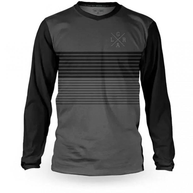 Mens Long Sleeve Cycling Jersey Breathable Quick-Dry Mountain Bike Off-Road Motorcycle Riding Apparel