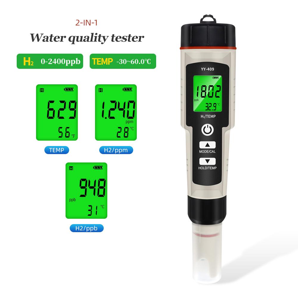 2/3/4 в 1 PH-метр ORP H2 Temp Tester Высокая точность 0,01 ЖК-цифровой богатый водородный тестер ручка для бассейна аквариума гидропоники