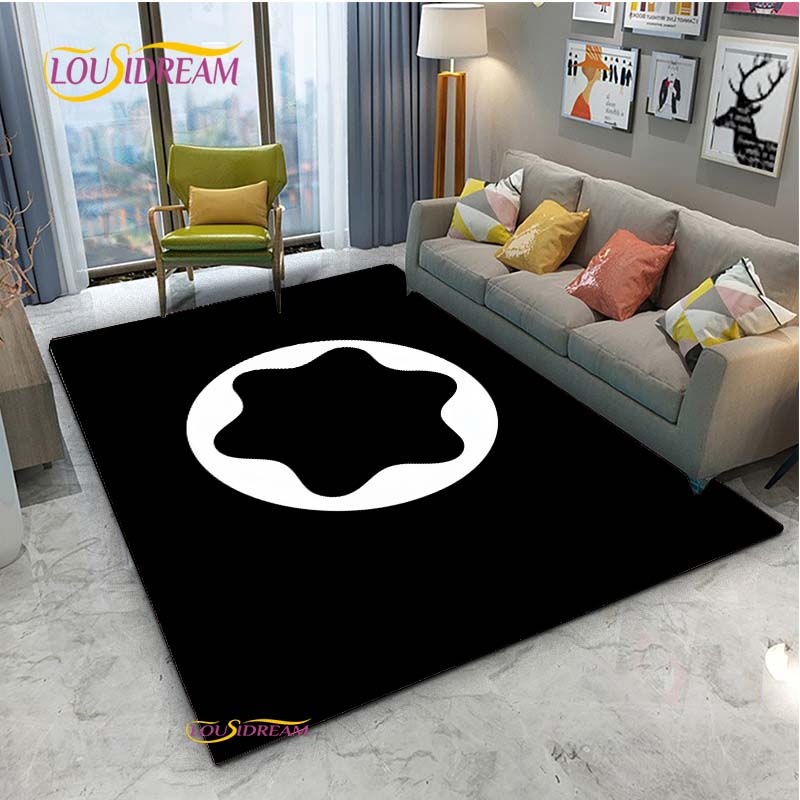 Fashion PEN-M-MONT-B-BLANC NonSlip Rug for Living Room,Bedroom,Playroom,Kitchen,Door Prayer Floor Mat Decor Rug Gift Alfombra