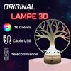 Lampe De Chevet 3D LED - Arbre De Vie - Multicolore - Tactile - Télécommande - Décorative