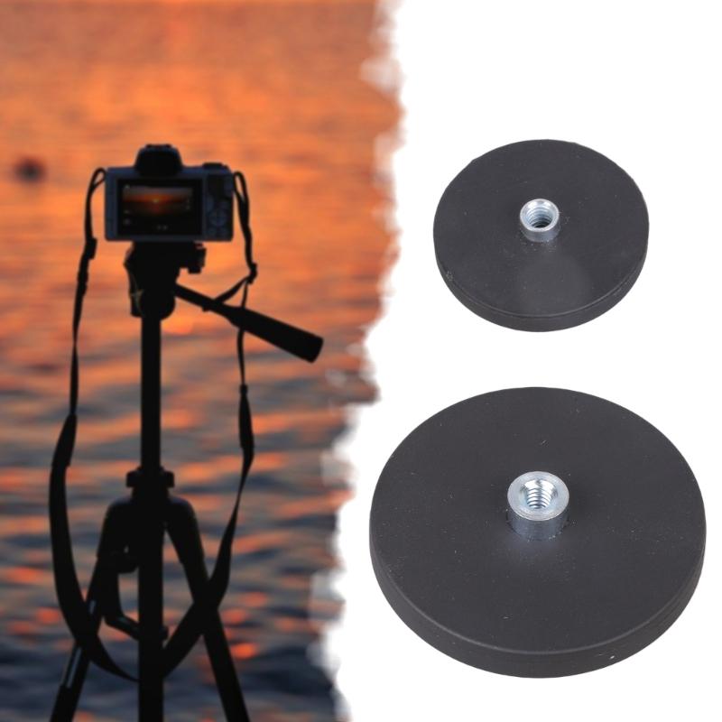 Universal Tripod Adapter Magnetic Base With 1/4Inch Female Screw For Camera Monitors Photography Gear