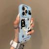 Jelly Two-in-one Transparent Mobile Phone Case All-inclusive for Apple 15pm Little Black Cat Personalized Mobile Phone Case New Mobile Phone Case
