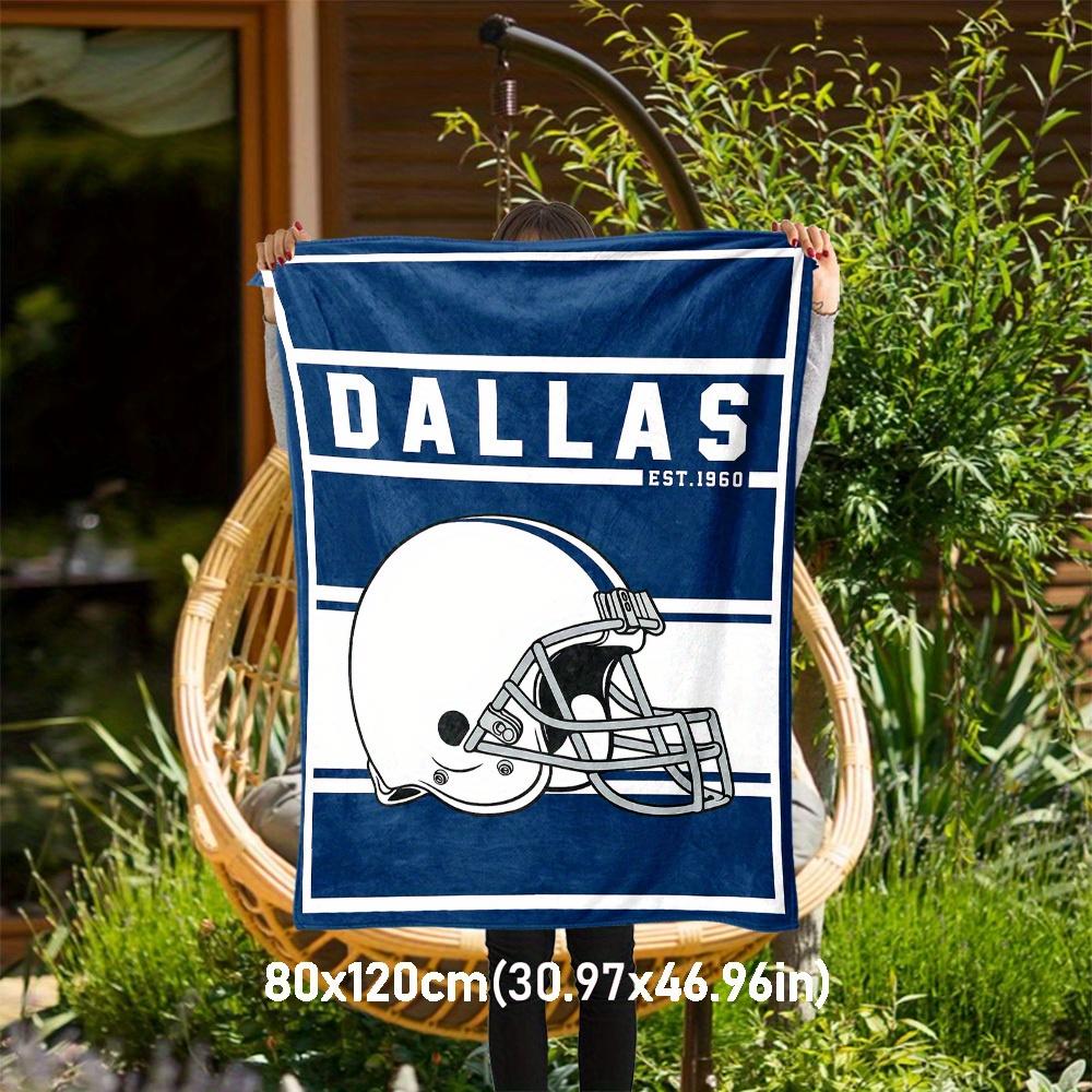 1pc Dallas Cowboys Blanket for Sofa Bed Soft and Light Bedding Ideal for Picnics, All-Season Christmas Outdoor Decor Accessories-c0803042