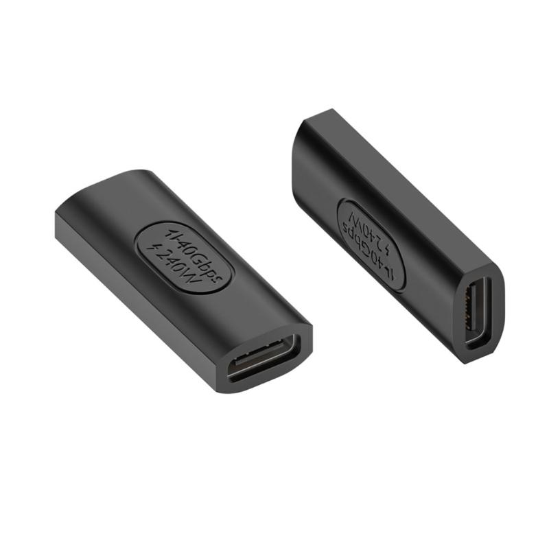 High-Speed USB C Male to Female Extender Adapter Connector 240w High-Speed Charging and 40Gbps Data Transmission