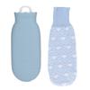 550 мл Грелка Силиконовая Плюшевая Милая Мультяшная Взрывозащищенная Герметичная Бутылка для Горячей Воды Синяя