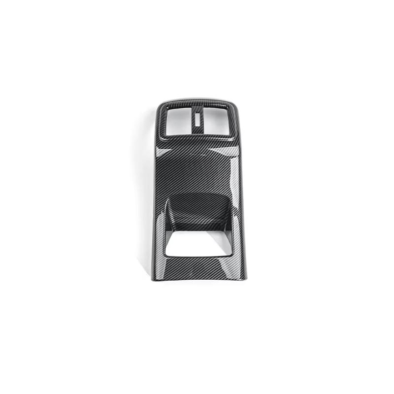 Interior Accessories Carbon Fiber Rear Row Vent Cover Trim For Kia Sportage 2015- Car Supplies