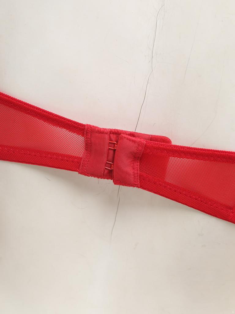 Женский кружевной бюстгальтер 1/4 чашки балконет бралетт с косточками Push Up Дизайн Цветочный топ-бюстье