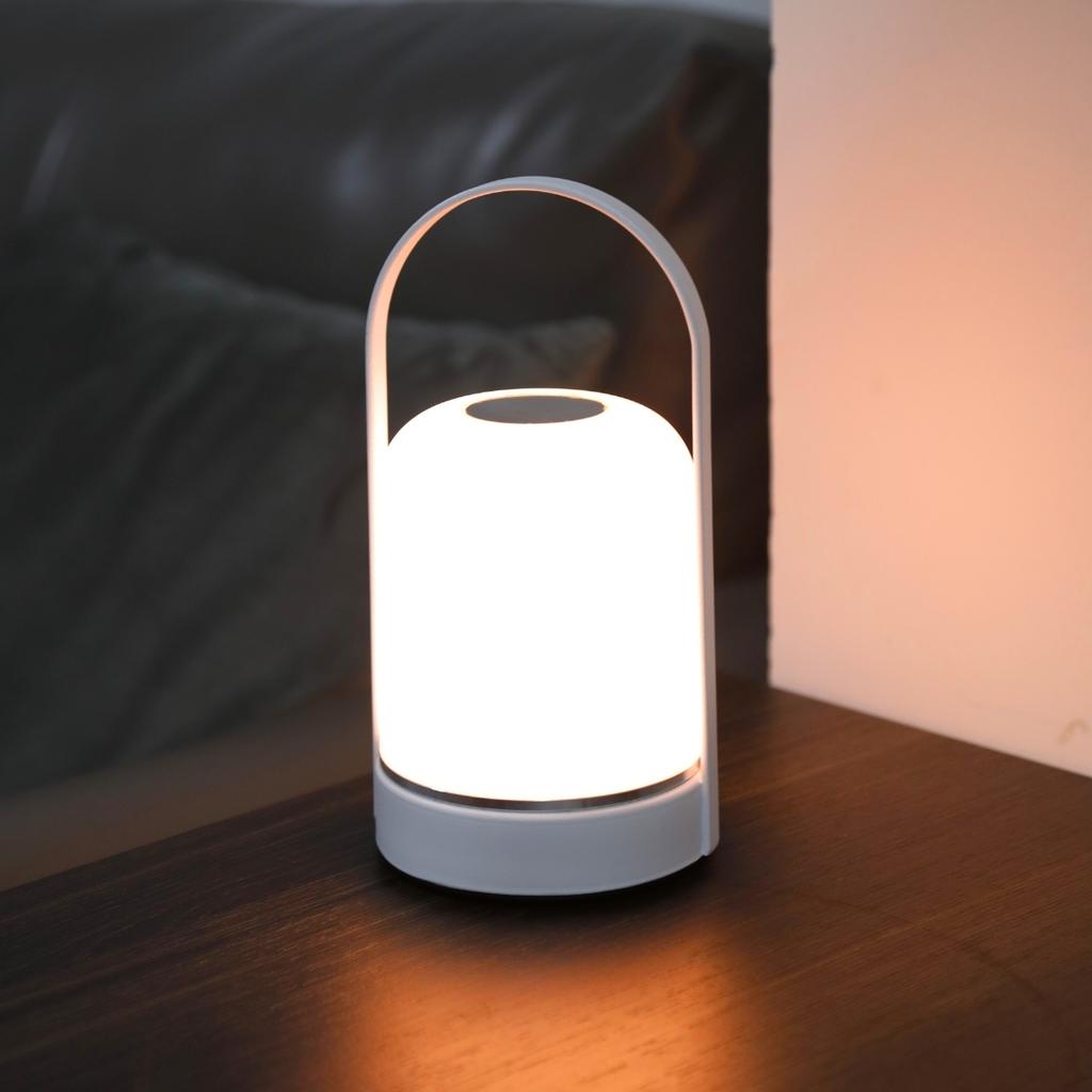 Portable USB Charging Night Light Tri Color Dimming Lamp for Restaurants Bedrooms Bars Outdoor Camping